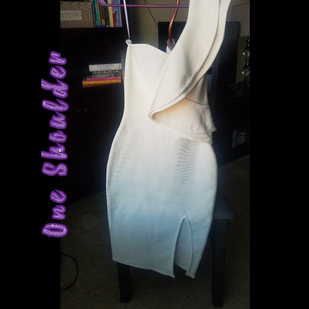 One Shoulder Dramatic Ruffle Dress!